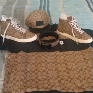 Coach sweatshirt belt hat and shoes